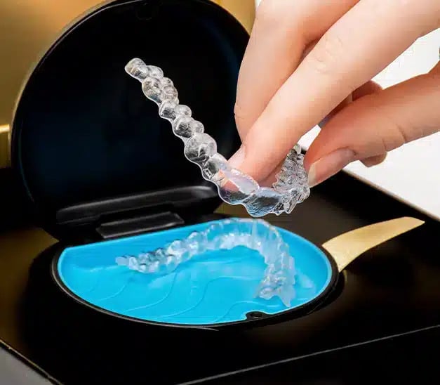 Invisalign with case at Darley Dental Care