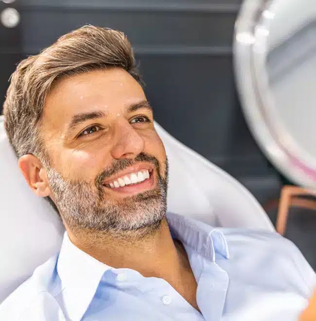 Men smiling after teeth whitening at Darley Dental Care