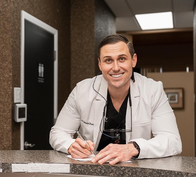 Dentist explaining how often you must visit for dental checkup at Altamonte Springs